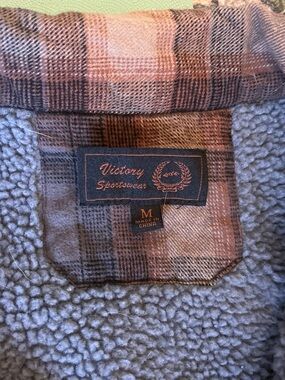 Men's Brown Plaid Lined Military Field Jacket